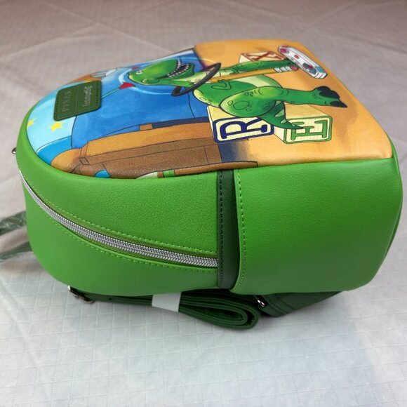 Loungefly Disney Pixar Toy Story Rex Little Arms Green Mini Backpack. New w tags - Picture 9 of 16